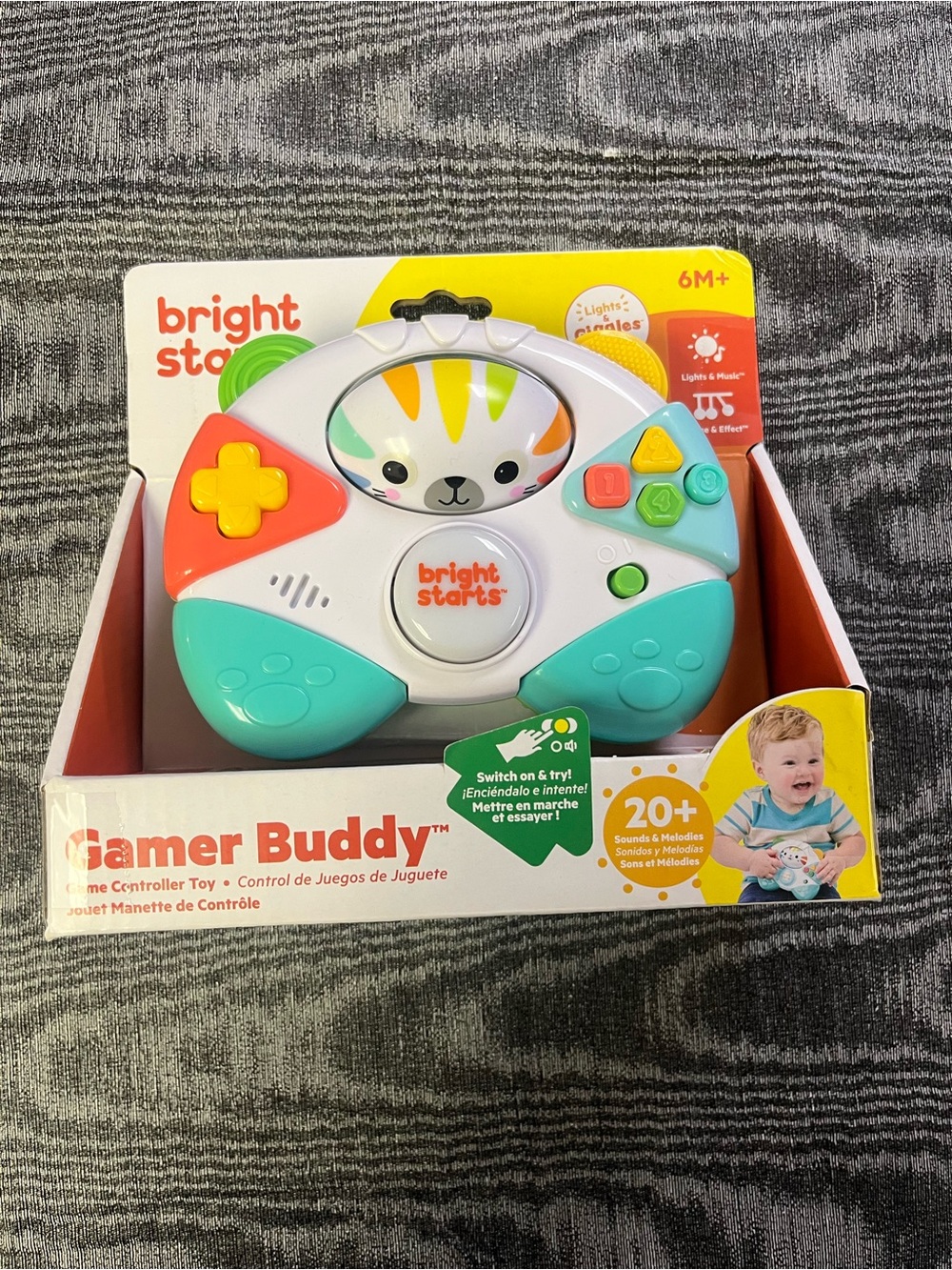 Gamer Buddy Kids Toy - White, Teal & Orange